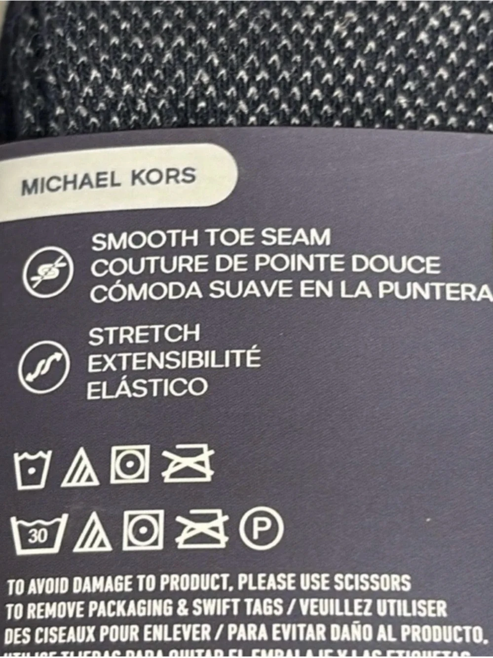 New Michael Kors Socks Men’s 3 Pair Black & Blue Dress Crew Sock Business Casual